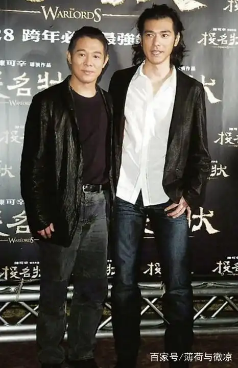 金城武和李连杰的合照,颜值和身高的碾压!