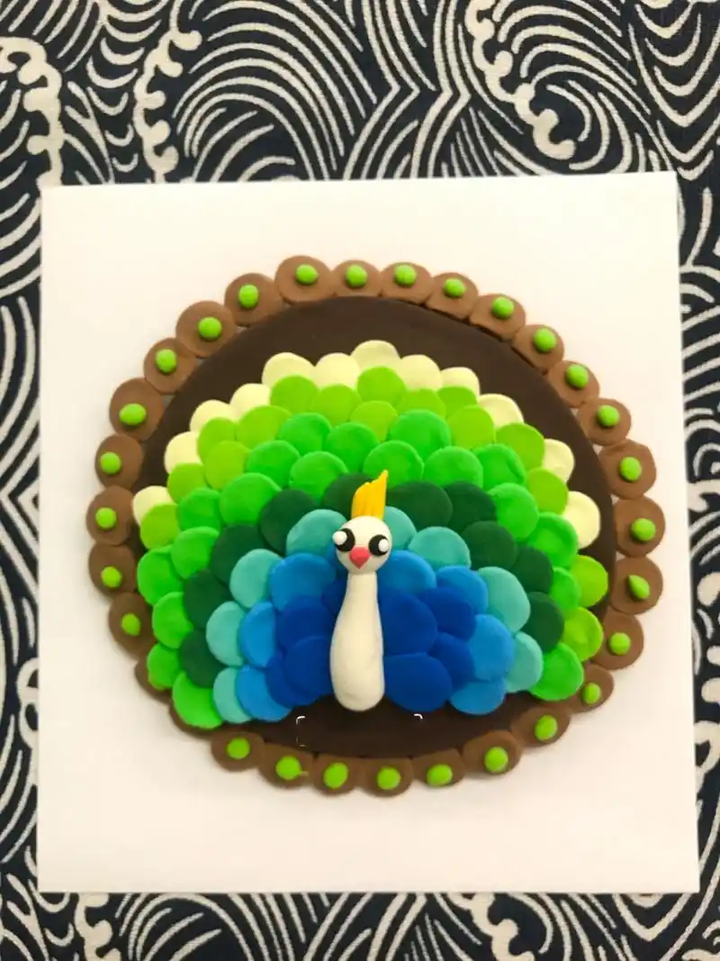 泥板动物 超轻粘土画 创意粘土画 用粘土捏一组可爱的小动物