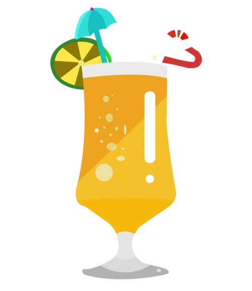 矢量原创手绘卡通橙汁果汁