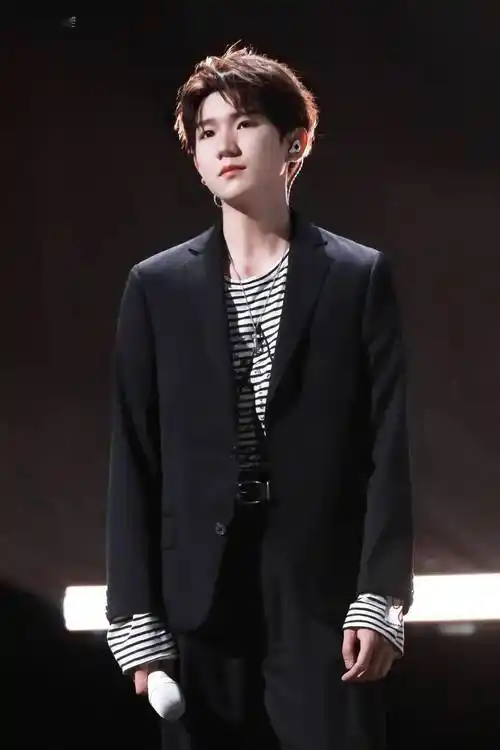 王源《声生不息》黑西装舞台造型