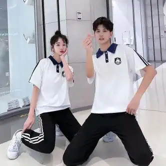 奕诗颜班服高中生校服套装韩版初中生运动会短袖t恤夏季小学生高中