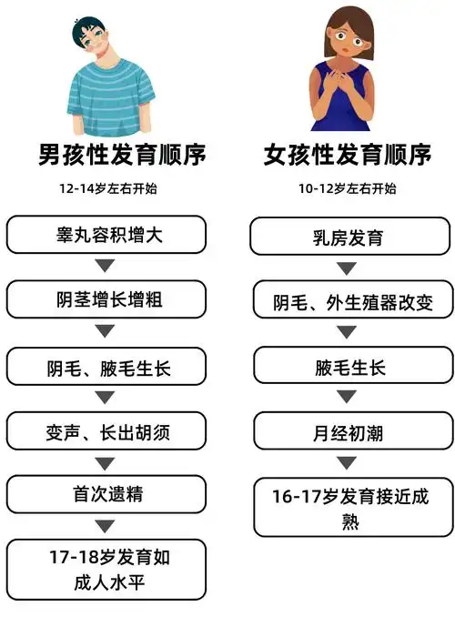 在正常情况下,女孩在10-12岁左右,男孩12-14岁左右进入青春发育期.
