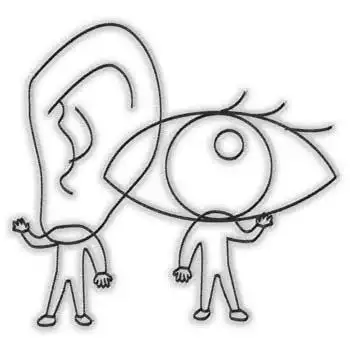 有效的聆听不但用耳,而且还要善用眼睛.