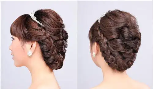 韩式新娘公主盘发教程图解片