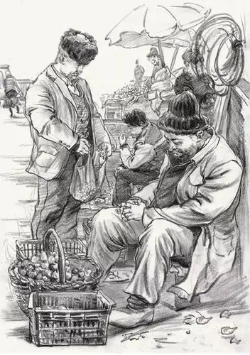 来我微博找素材美术生校考场景速写教程