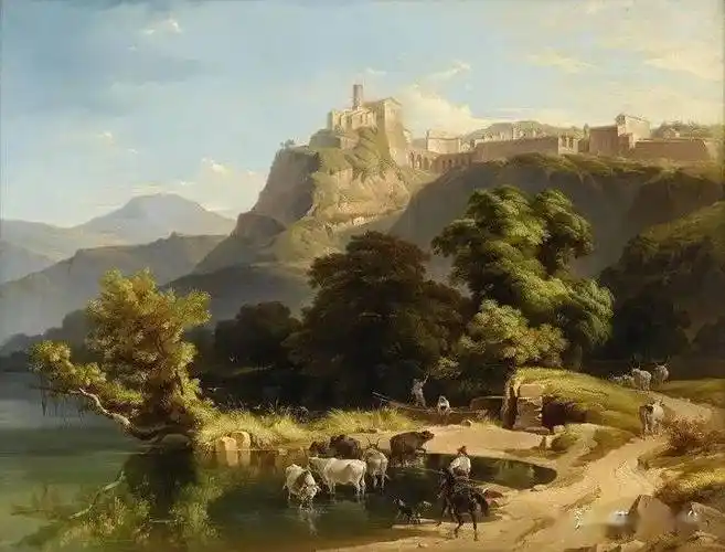 欣赏欧洲古典风景油画