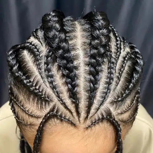 其余6根加长#今日发型  #编发  #地垄沟  #上海脏辫  #编发教程@swag