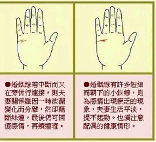 掌纹图解之婚姻线汇总3