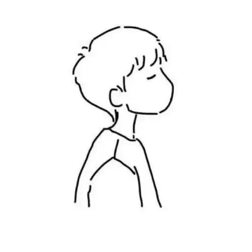 男生ins简笔画头像ins超火简笔画高清头像ins线条人物简笔画情头ins风