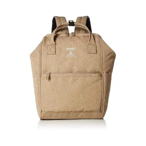 日本直邮阿耐anello口金拉链小型双肩背包米色双肩包