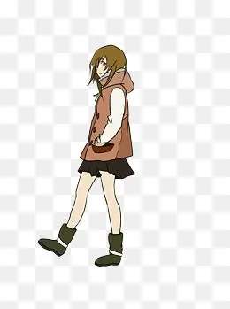 人物之黄色黑色手机耳机听音乐休闲